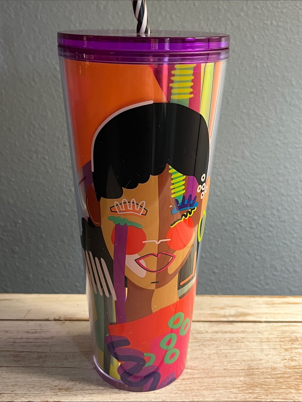 SheXThis+ Starbucks Collaboration with Shea Anthony, 24oz cup with straw. Shae